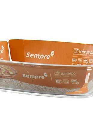 Форма д/запікання скл. прямокутна 1,8л 6112 тм sempre