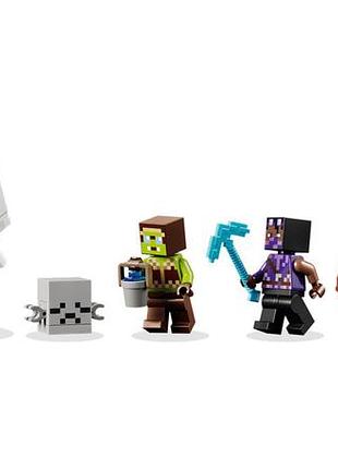 Конструктор lego minecraft станция густов 4