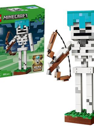 Конструктор lego minecraft скелет