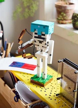 Конструктор lego minecraft скелет 7