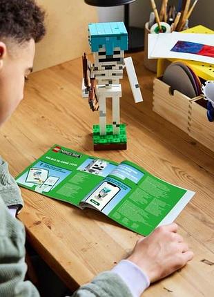 Конструктор lego minecraft скелет 8