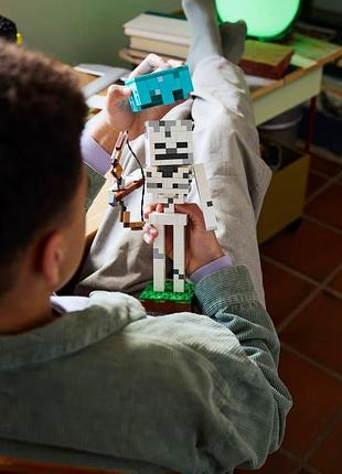 Конструктор lego minecraft скелет 9