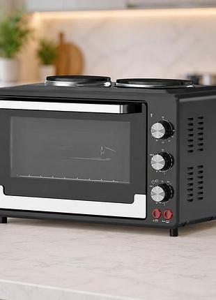 Настільна електродуховка з плитою 2в1 sokany sk-10029 40л 4600 вт