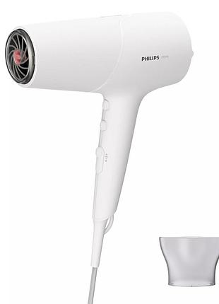 Фен philips 5000 series, 2100вт, 3 режима, ионизация, холл. обдув, белый