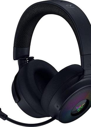 Гарнитура игровая razer kraken v4 pro, mini-jack/usb-a/bt/wl, rgb, черный