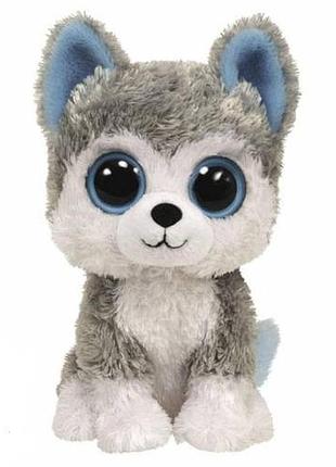 Мягкая игрушка ty beanie boo's хаски "slush" 15см для детей (36006)