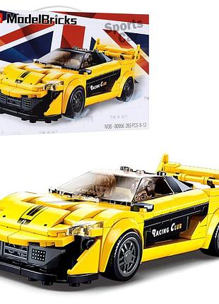 Конструктор "model bricks": гоночная машина, 283 детали sluban m38-b0956