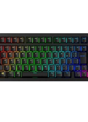 Клавиатура механическая hyperx alloy rise 75key, red, usb-a/wl/bt, en/ua, rgb, черный
