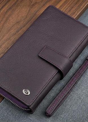 Гаманець жіночий st leather 18455 (sт228) зручний фіолетовий