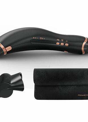 Фен rowenta ultimate experience air motion, 1300вт, 3 режими, насадка-гребінець, кейс для зберігання, іоніз-я, хол. обдув, чорний