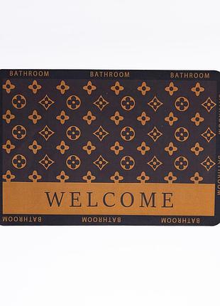 Коврик придверный welcome 58*38 см диаметовый yiwu hp-42-132
