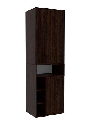 Шафа для одягу континент tetris т-2 антрацит 650/520/2100 дсп модульна для дитячої венге магія