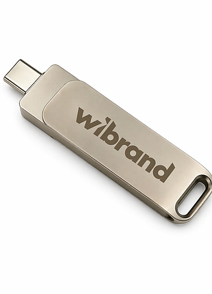 Портативний ssd wibrand wolf usb. gen. type-c/type-a read/write silver ( ) 5