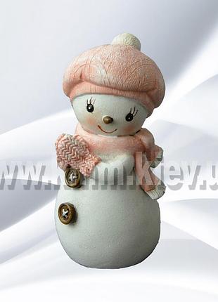 Силіконова форма люкс сніговічок abby 3d