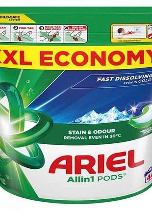 Капсулы для стирки 44шт pods all-in-1 горный источник тм ariel
