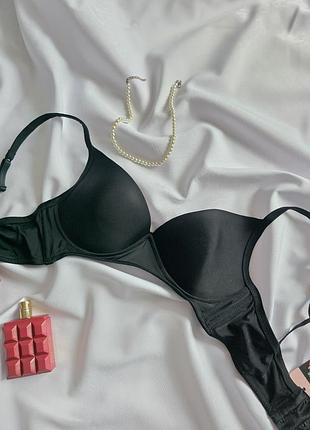 Бюст черный без косточек паралон классический 70в tezenis
