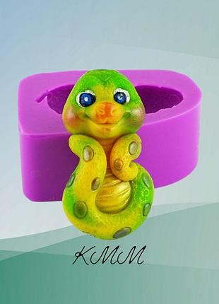 Силіконова форма люкс 3d змія милашка