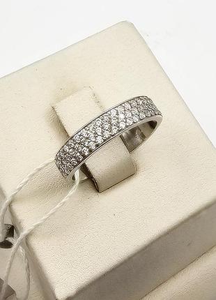 Кольцо серебряное куб. цирконием 17 2,67 г