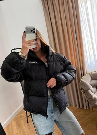 Жіночий пуховик celine чорний
