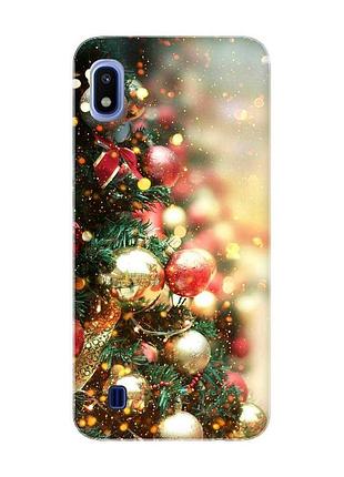 Чохол на samsung galaxy a10 (2019) a105 різдвяна ялинка (новорічний принт 161)