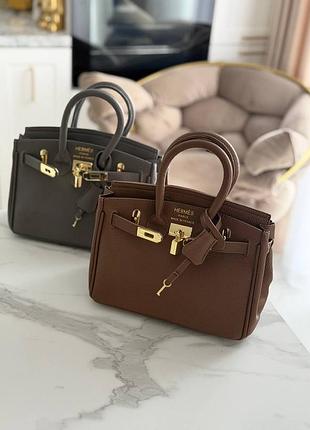 Сумка для жінок hermes birkin коричнева, сіра