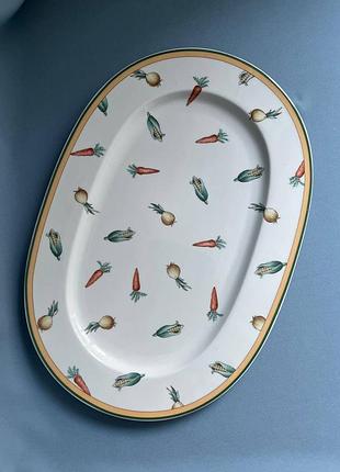 Вінтажне овальне блюдо villeroy & boch a la ferme, germany
