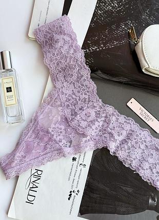 Оригінальні трусики victoria's secret  бузкові м/s