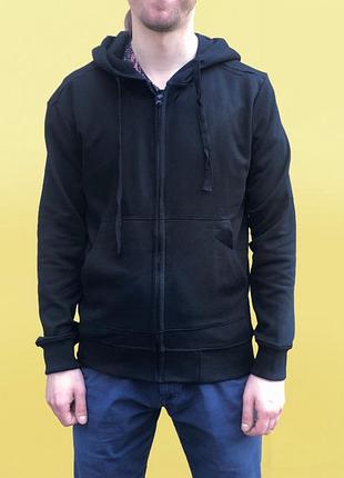 Худи stone island зип худи черного цвета