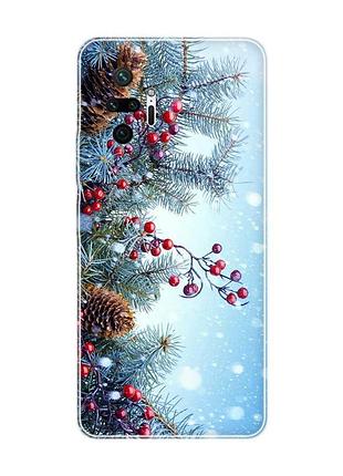 Чохол для xiaomi redmi note 10 pro/10 pro max зимовий фон (принт 167)