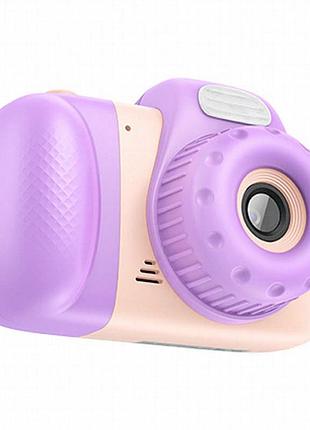 Детская фотокамера hoco dv201 dual lens pink