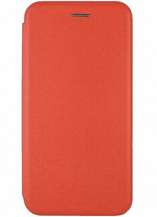 Кожаный чехол-книжка classy для motorola moto g75 5g красный