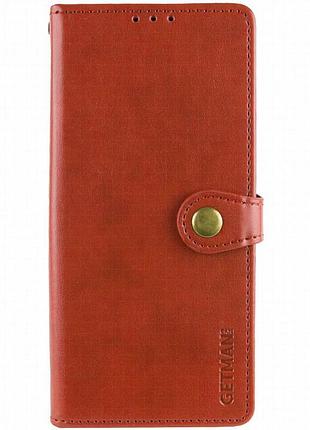 Кожаный чехол-книжка getman gallant (pu) для xiaomi 14t pro красный