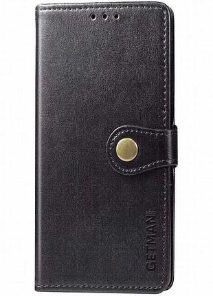Кожаный чехол-книжка getman gallant (pu) для zte blade v40s черный
