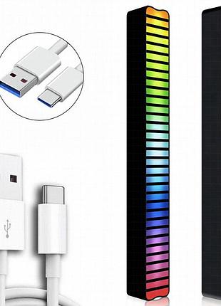 Настольная led лампа rgb 5v single panel bluetooth usb interface with app black