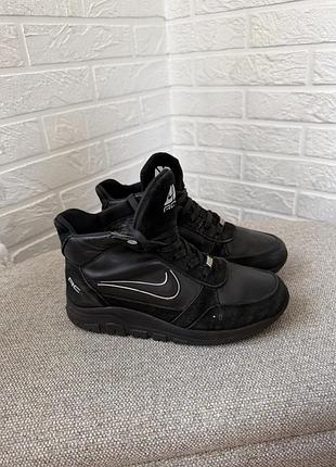 Черевики жіночі nike зимові шкіряні чорні 36 розмір