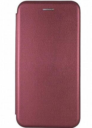 Кожаный чехол-книжка classy для samsung galaxy a50 (a505f) / a50s / a30s бордовый