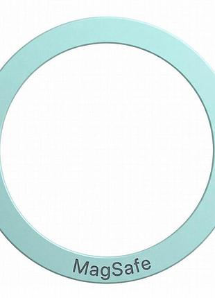 Металлическое кольцо silicone magnetic aquamarine