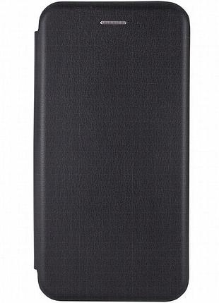 Кожаный чехол-книжка classy для xiaomi redmi note 13 pro+ черный