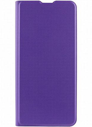 Кожаный чехол-книжка getman elegant (pu) для xiaomi redmi 12 фиолетовый