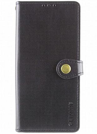 Кожаный чехол-книжка getman gallant (pu) для samsung galaxy a52 4g / a52 5g / a52s черный