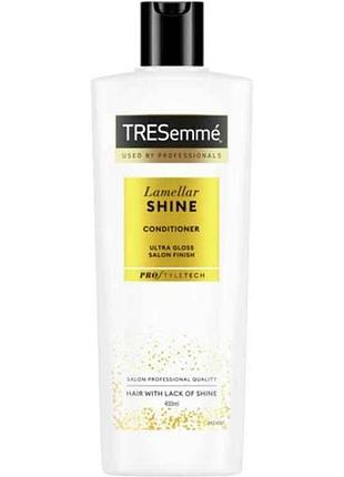 Кондиціонер для волосся 400мл lamellar shine для ультраблиску тм tresemme