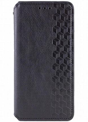 Кожаный чехол-книжка getman cubic (pu) для samsung galaxy s24 fe черный