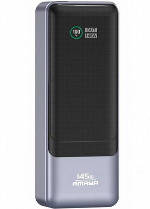 Портативное зу power bank amaya fd23 145w with display and cable 20000 mah gray