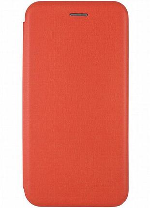 Кожаный чехол-книжка classy для motorola moto g55 5g красный