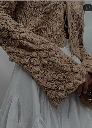 Кардиган ришелье zara, p. l 8