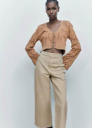 Кардиган ришелье zara, p. l 4