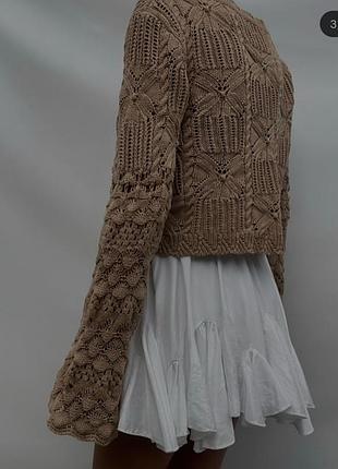 Кардиган ришелье zara, p. l 7