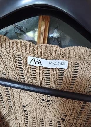 Кардиган ришелье zara, p. l 10