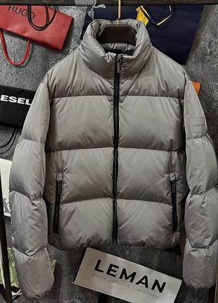 Куртка чоловіча пуховик calvin klein comfort fit puffer сірий m