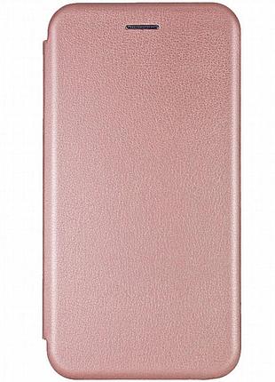 Кожаный чехол-книжка classy для motorola edge 40 rose gold